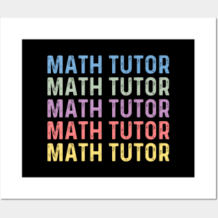 Math tutor women thank you appreciation day math tutor Posters and Art